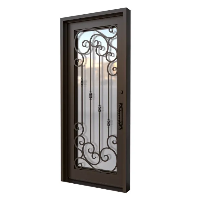 درب فلزی نفر رو مدل سانتورینی